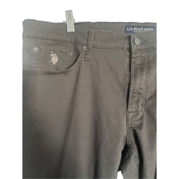 U.S. Polo ASSN Activate Stretch Men's Gray Slim Straight Fit Jeans Size 38 - Picture 8 of 14